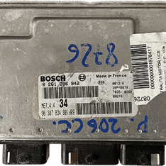 Centralita Motor ECU Remanufacturada. Bosch Refencia 0261 206 942 Familia ME 7.4.4