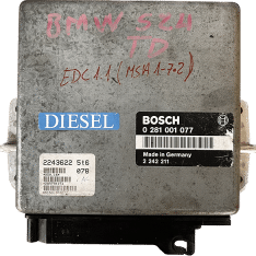 Centralita Motor ECU Remanufacturada. Bosch Refencia 0281 001 077 Familia EDC 1.1 (MSA 1-7.2)