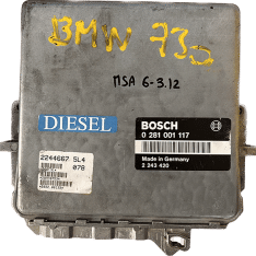 Centralita Motor ECU Remanufacturada. Bosch Refencia 0281 001 117 Familia EDC 1.2.3 (MSA 6-3.12)