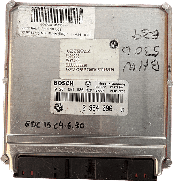 Centralita Motor ECU Remanufacturada. Bosch Refencia 0281 001 830 Familia EDC 15C4-6.30
