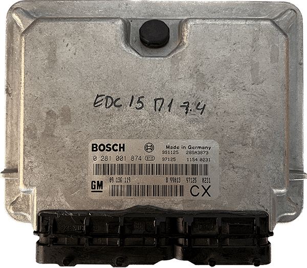 Centralita Motor ECU Remanufacturada. Bosch Refencia 0281 001 874 Familia EDC 15M1-7.4