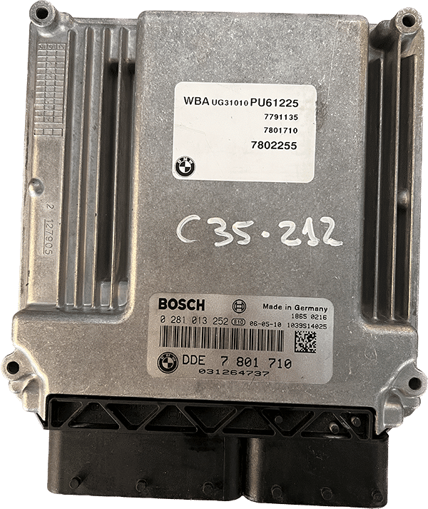 Centralita Motor ECU Remanufacturada. Bosch Refencia 0281 013 252 Familia EDC 16C35-2.12