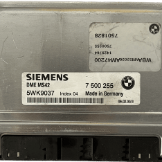 Centralita Motor ECU Remanufacturada. SIEMENS Refencia 5WK 9037 (DME MS42)