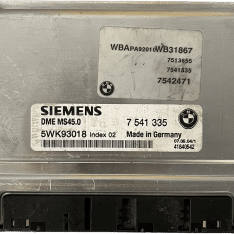 Centralita Motor ECU Remanufacturada. SIEMENS Refencia 5WK93018 / 7 541 335 / DME MS45.0